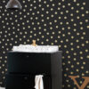 Origin Wallcoverings tapeet täpid - must ja kuld