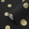 Origin Wallcoverings tapeet täpid - must ja kuld