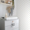Origin Wallcoverings tapeet väikesed südamed - valge ja kuld