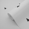 Origin Wallcoverings graafilised kolmnurgad tapeet - must ja valge