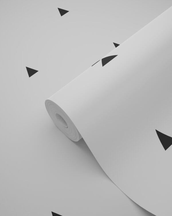 Origin Wallcoverings graafilised kolmnurgad tapeet - must ja valge