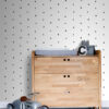 Origin Wallcoverings graafilised kolmnurgad tapeet - must ja valge