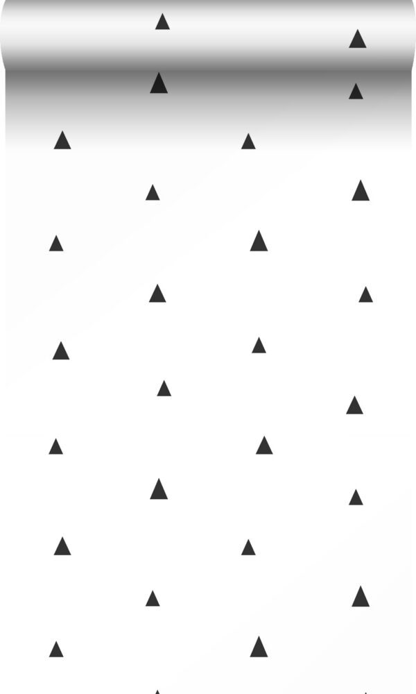 Origin Wallcoverings graafilised kolmnurgad tapeet - must ja valge