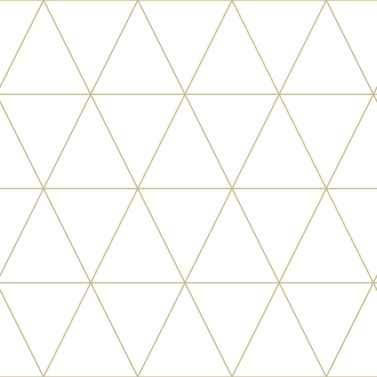 Origin Wallcoverings graafilised kolmnurgad tapeet - valge ja kuld