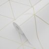 Origin Wallcoverings graafilised kolmnurgad tapeet - valge ja kuld