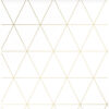 Origin Wallcoverings graafilised kolmnurgad tapeet - valge ja kuld