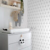 Origin Wallcoverings graafilised kolmnurgad tapeet - must ja valge