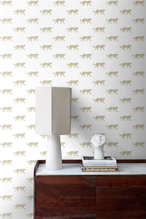 Origin Wallcoverings tapeet pantrid - valge ja kuld