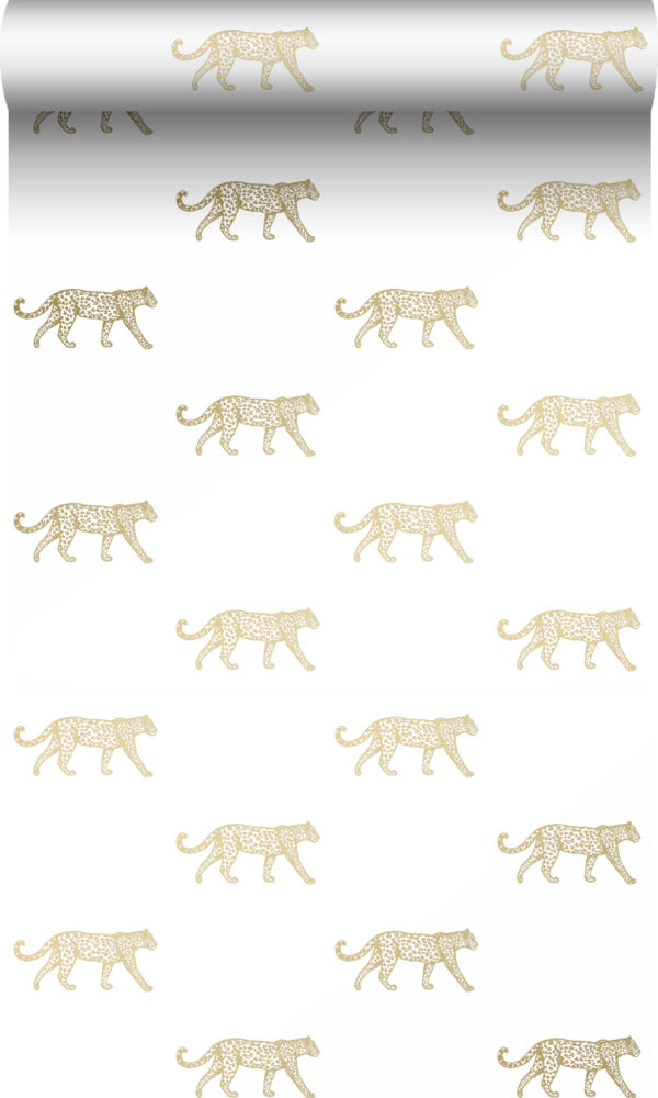 Origin Wallcoverings tapeet pantrid - valge ja kuld