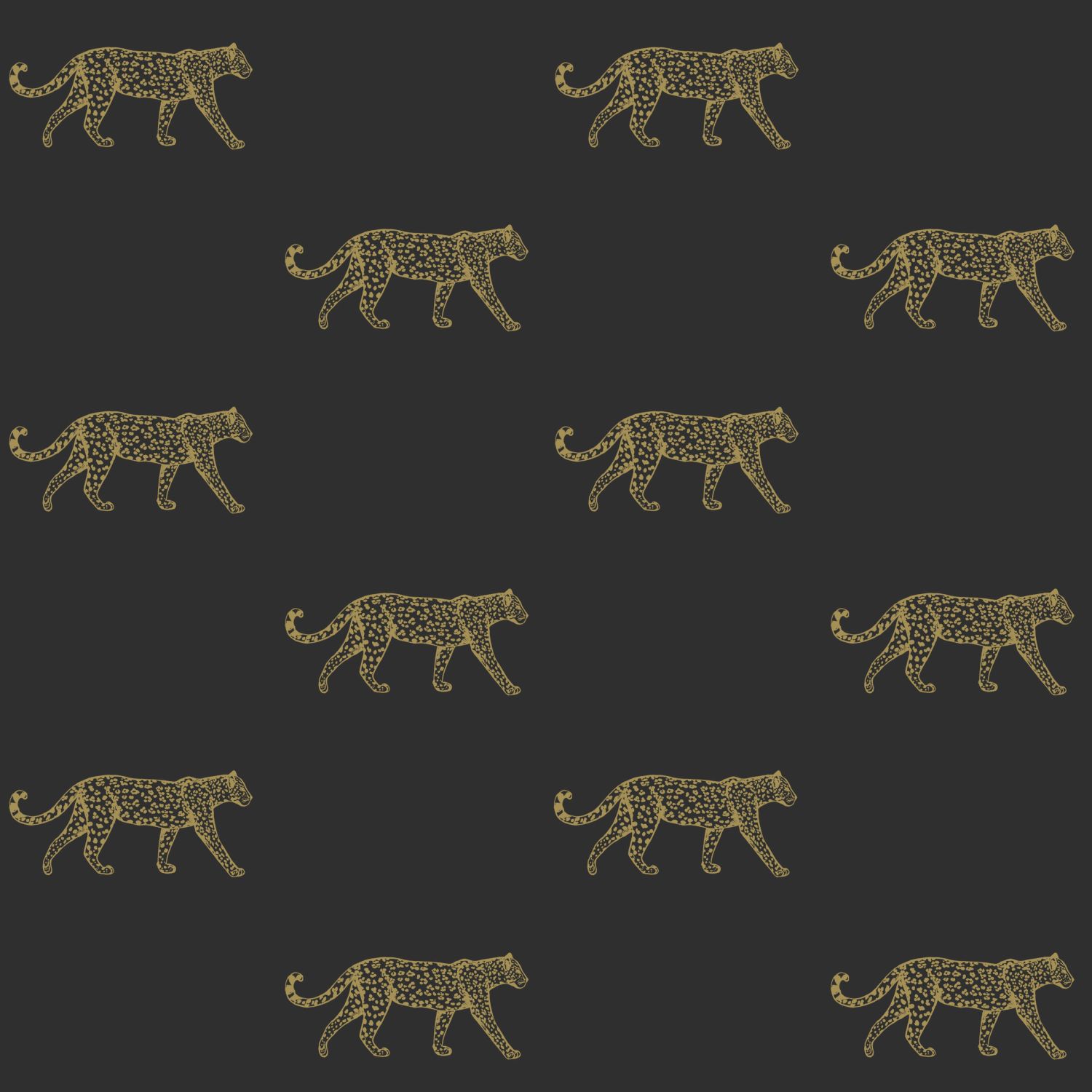 Origin Wallcoverings tapeet pantrid - must ja kuld