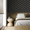 Origin Wallcoverings tapeet pantrid - must ja kuld