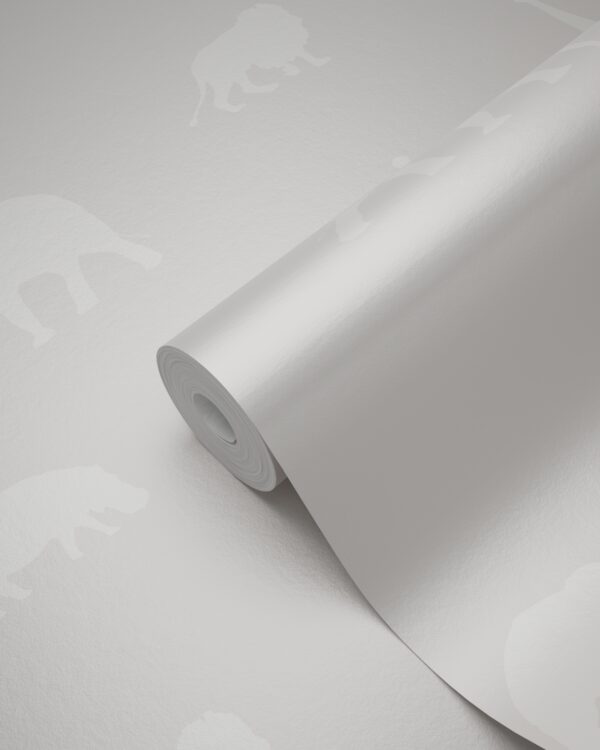 Origin Wallcoverings tapeet loomad läikiv soe hall