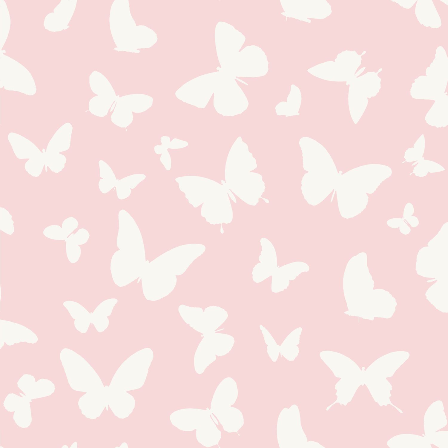 Origin Wallcoverings tapeet liblikad läikiv roosa ja valge