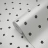 Origin Wallcoverings tapeet täpiline läikiv valge ja must