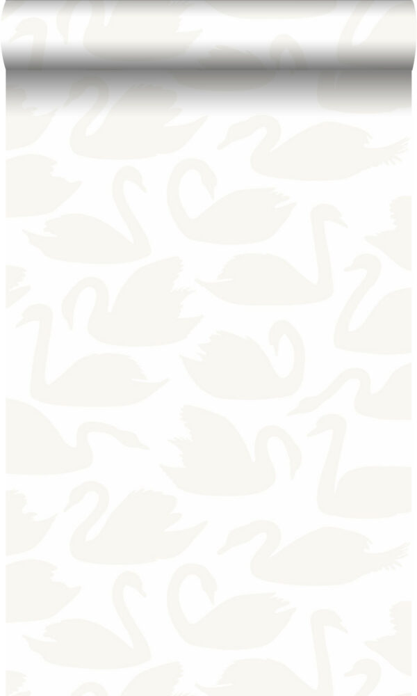 Origin Wallcoverings tapeet luiged - läikiv valge