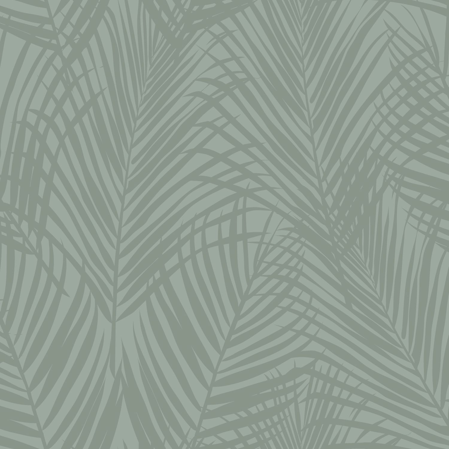 Origin Wallcoverings tapeet palmilehed - hallikasroheline
