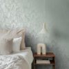 Origin Wallcoverings tapeet palmilehed - hallikasroheline