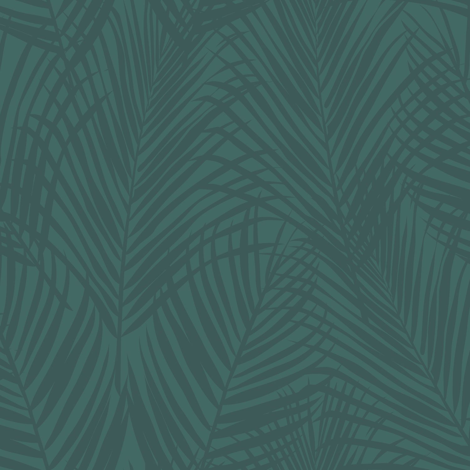 Origin Wallcoverings tapeet palmilehed - smaragdroheline