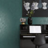 Origin Wallcoverings tapeet palmilehed - smaragdroheline