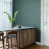 Origin Wallcoverings tapeet palmilehed - smaragdroheline