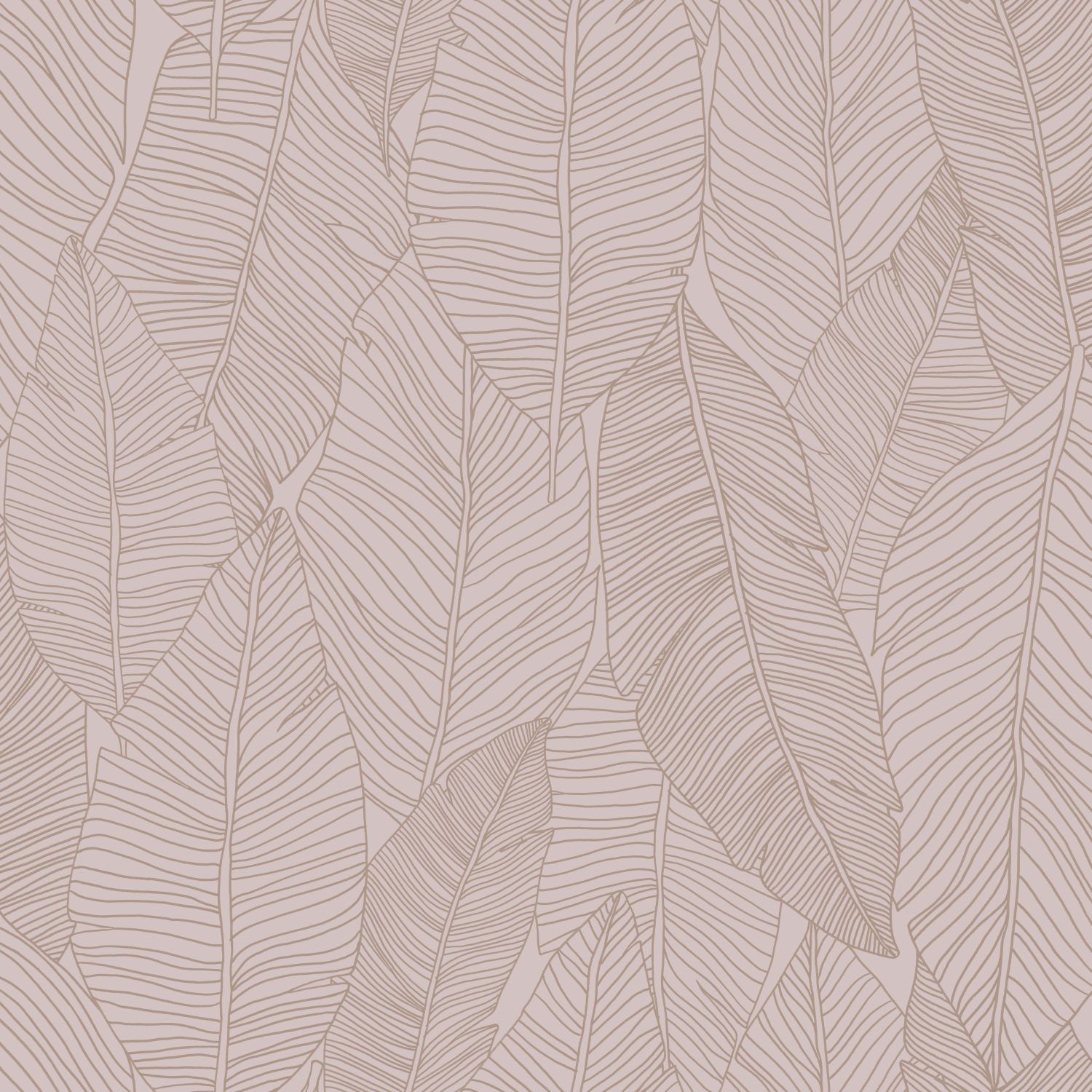 Origin Wallcoverings lehtede tapeet - antiikroosa