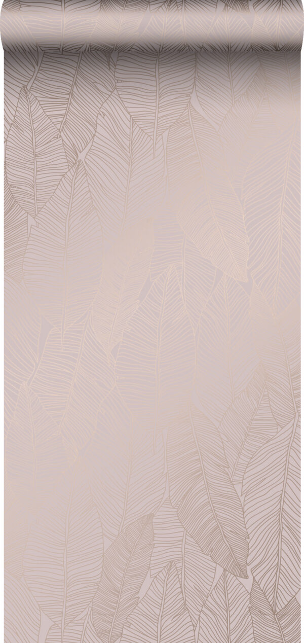 Origin Wallcoverings lehtede tapeet - antiikroosa