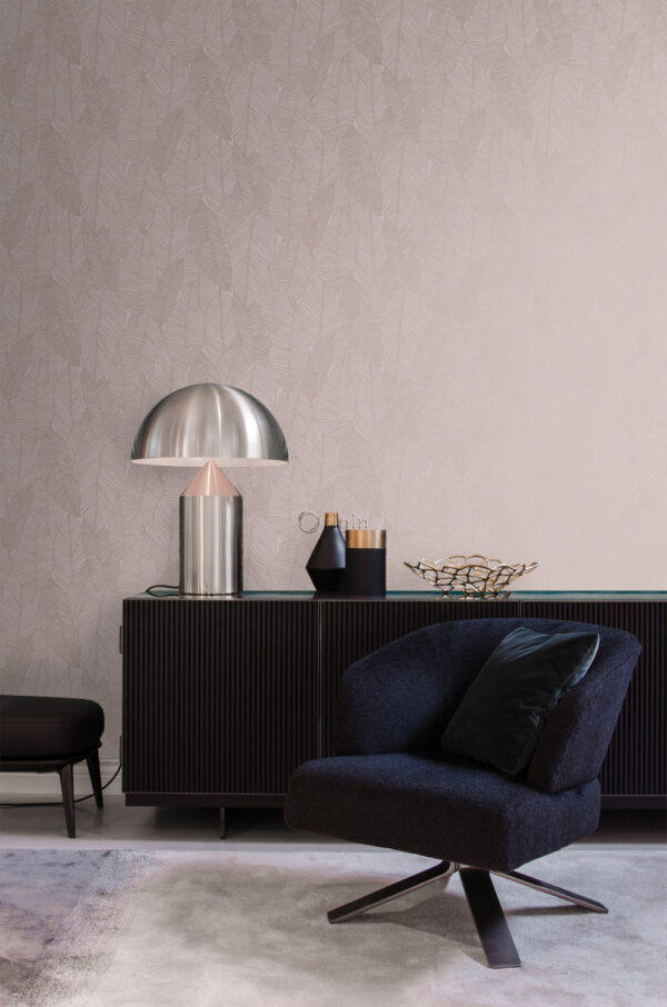 Origin Wallcoverings lehtede tapeet - antiikroosa
