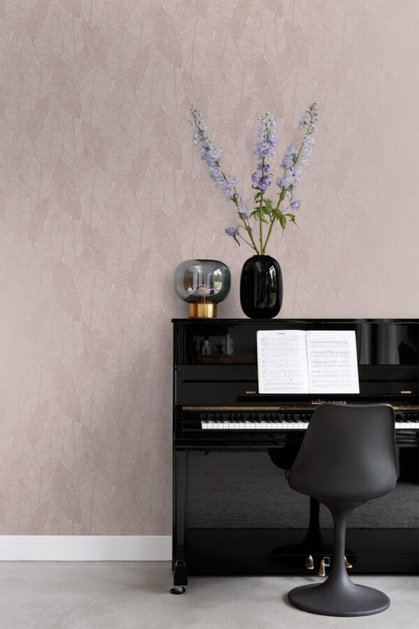 Origin Wallcoverings lehtede tapeet - antiikroosa