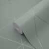 Origin Wallcoverings graafilised kolmnurgad tapeet - hallikasroheline