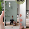 Origin Wallcoverings graafilised kolmnurgad tapeet - hallikasroheline