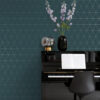 Origin Wallcoverings tapeet graafilised kolmnurgad - sinine