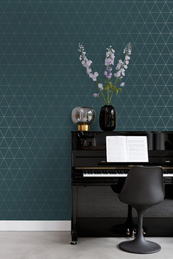 Origin Wallcoverings tapeet graafilised kolmnurgad - sinine