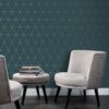 Origin Wallcoverings tapeet graafilised kolmnurgad - sinine