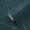 Origin Wallcoverings tapeet graafilised kolmnurgad - sinine