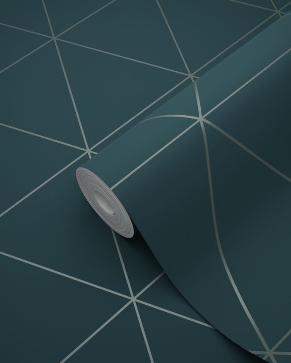 Origin Wallcoverings tapeet graafilised kolmnurgad - sinine