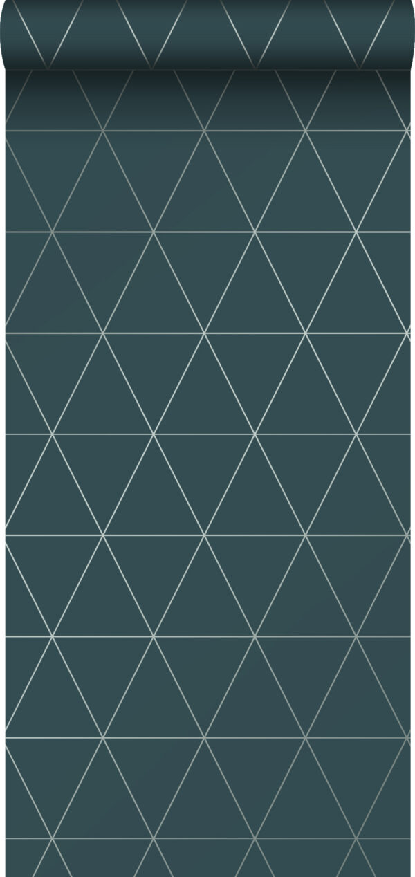 Origin Wallcoverings tapeet graafilised kolmnurgad - sinine