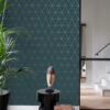 Origin Wallcoverings tapeet graafilised kolmnurgad - sinine