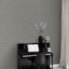 Origin Wallcoverings tapeet graafilised kolmnurgad soe hall