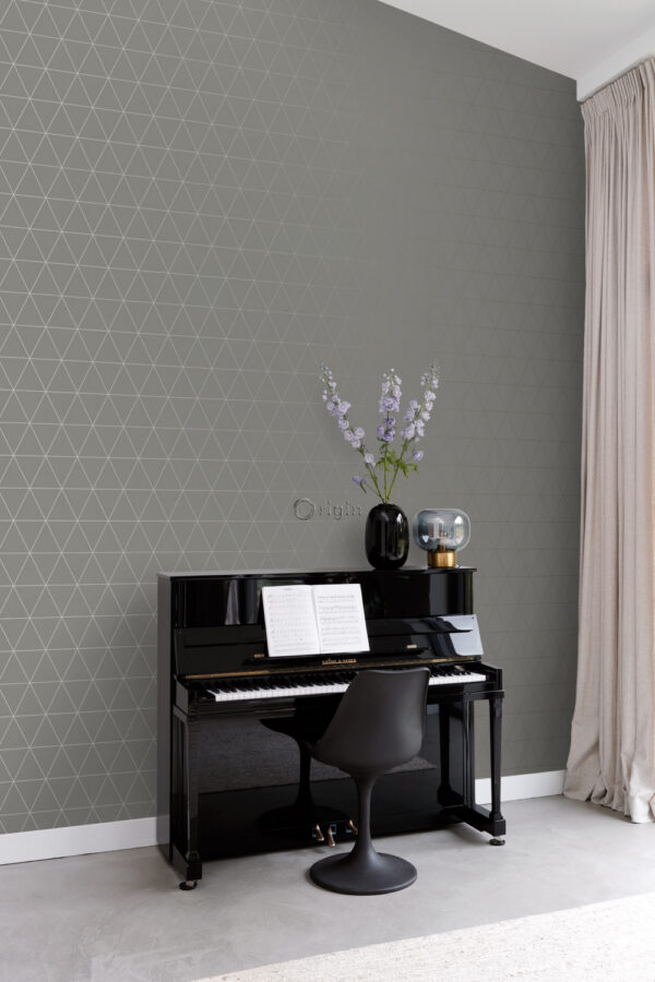 Origin Wallcoverings tapeet graafilised kolmnurgad soe hall