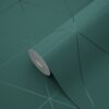 Origin Wallcoverings tapeet graafilised kolmnurgad - roheline