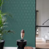 Origin Wallcoverings tapeet graafilised kolmnurgad - roheline