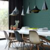 Origin Wallcoverings tapeet graafilised kolmnurgad - roheline