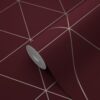 Origin Wallcoverings tapeet graafilised kolmnurgad - punane