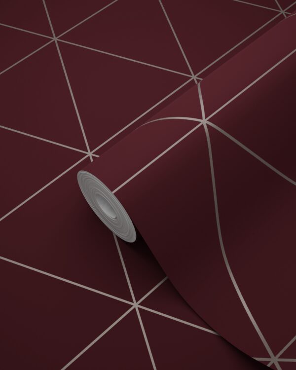 Origin Wallcoverings tapeet graafilised kolmnurgad - punane