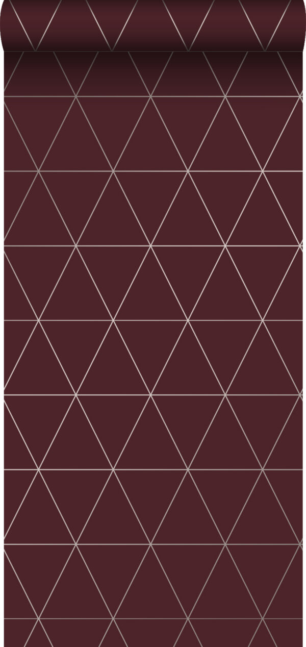 Origin Wallcoverings tapeet graafilised kolmnurgad - punane