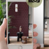 Origin Wallcoverings tapeet graafilised kolmnurgad - punane