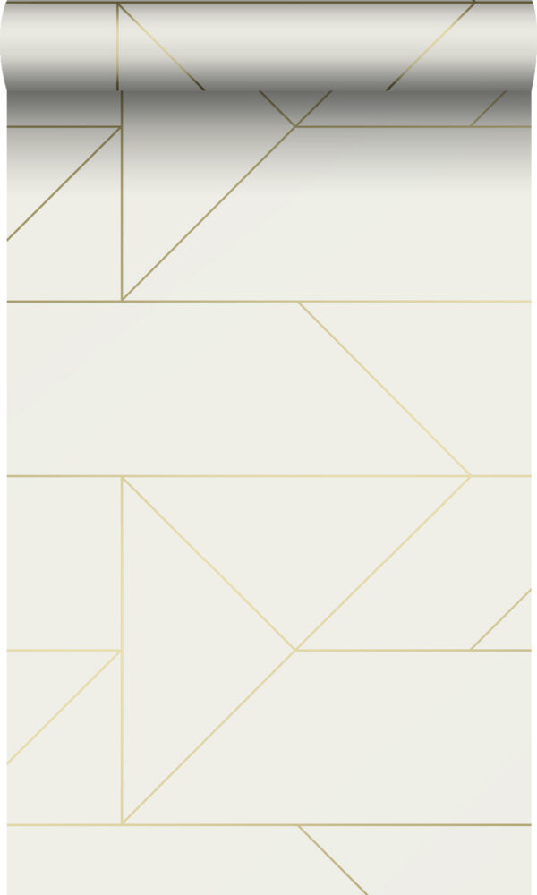 Origin Wallcoverings tapeet graafilised jooned - beež ja kuld