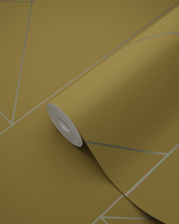 Origin Wallcoverings tapeet graafilised jooned - sinepikollane