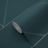 Origin Wallcoverings graafilised jooned tapeet - tumesinine