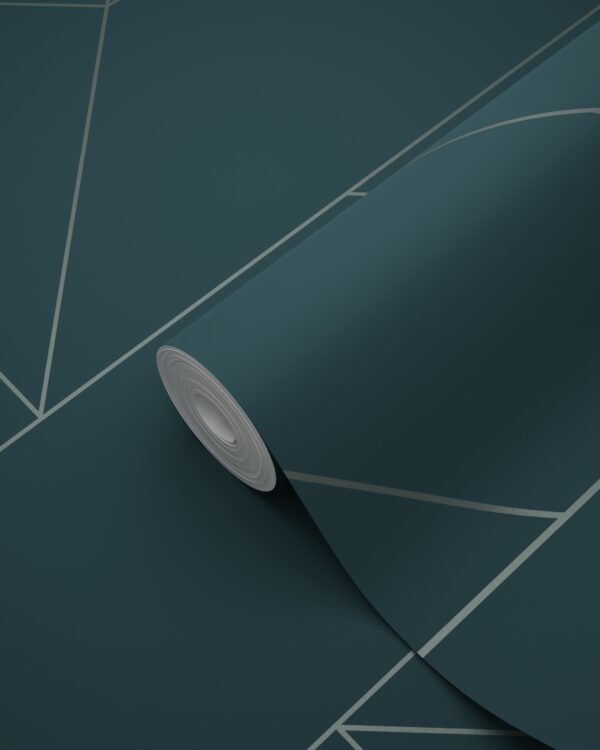 Origin Wallcoverings graafilised jooned tapeet - tumesinine